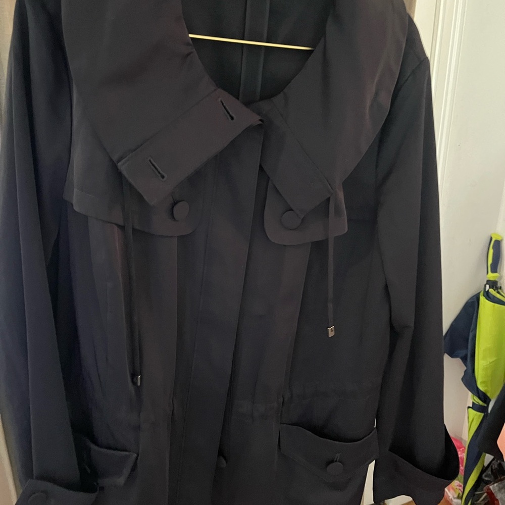 Talbots Navy Trench Coat